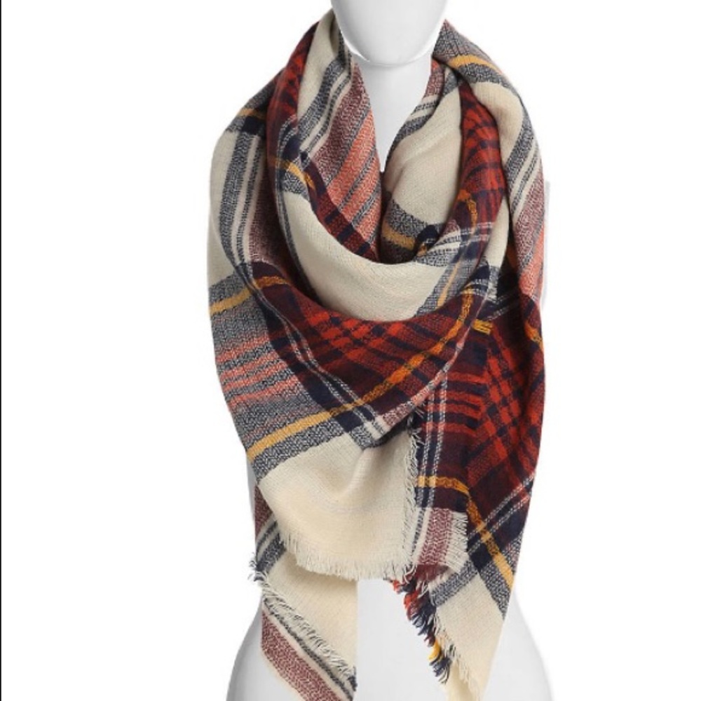 ✨{NWT} Plaid Blanket Scarf (Red, White & Black) ✨